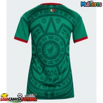 Camisa de Futebol México Equipamento Principal Mulheres Mundo 2026 Manga Curta